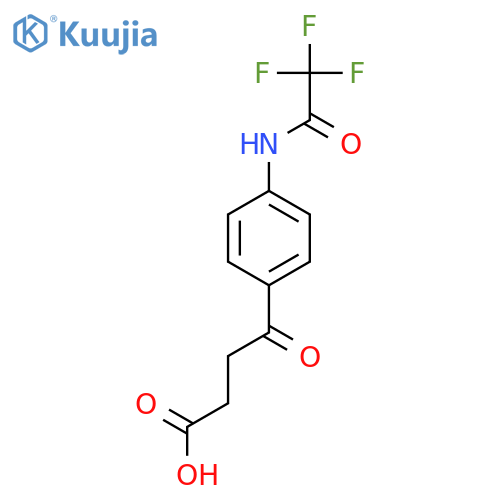 4-oxo-4-4-(2,2,2-trifluoroacetamido)phenylbutanoic acid structure
