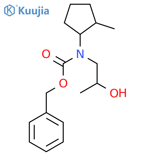 benzyl N-(2-hydroxypropyl)-N-(2-methylcyclopentyl)carbamate structure