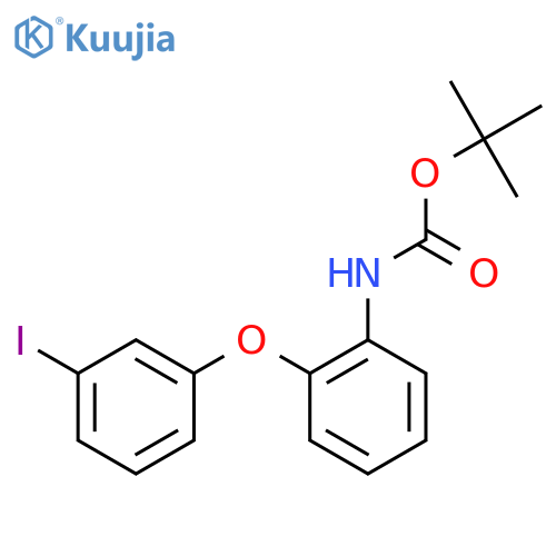 tert-butyl N-2-(3-iodophenoxy)phenylcarbamate structure