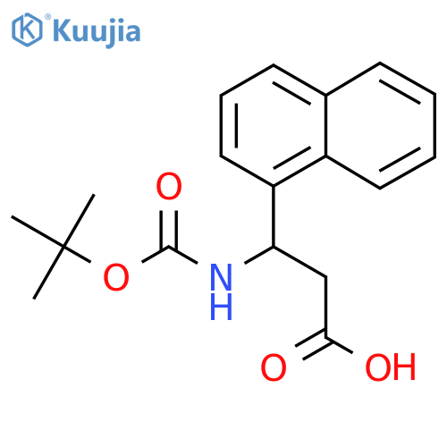 3-(tert-Butoxycarbonyl)amino-3-(1-naphthyl)propanoic Acid structure