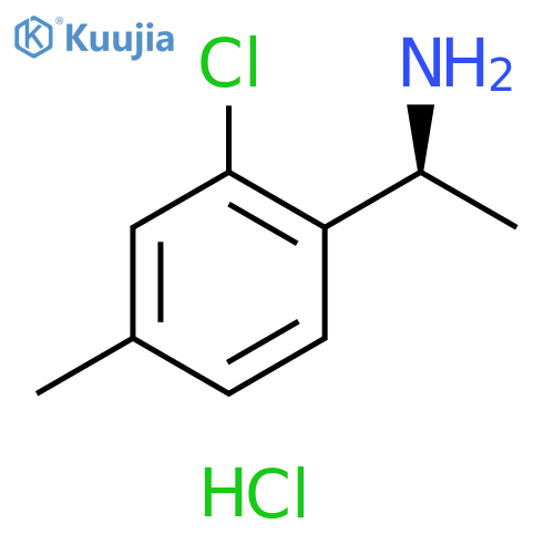 (S)-1-(2-Chloro-4-methylphenyl)ethan-1-amine hydrochloride structure