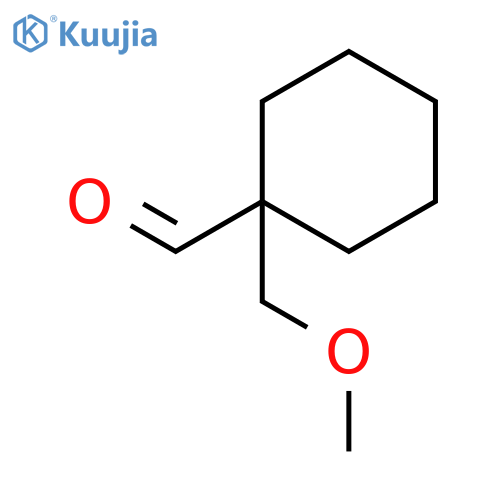 1-(methoxymethyl)cyclohexane-1-carbaldehyde structure