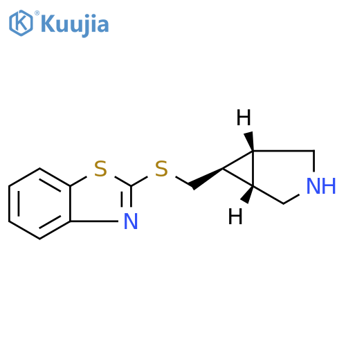 3-Azabicyclo[3.1.0]hexane, 6-[(2-benzothiazolylthio)methyl]-, (1α,5α,6α)- structure