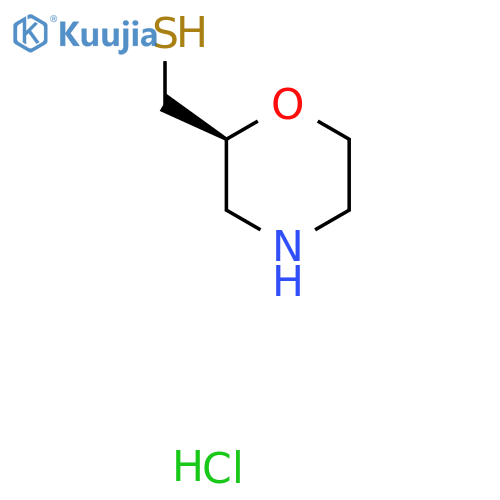 (S)-Morpholin-2-ylmethanethiol hydrochloride structure
