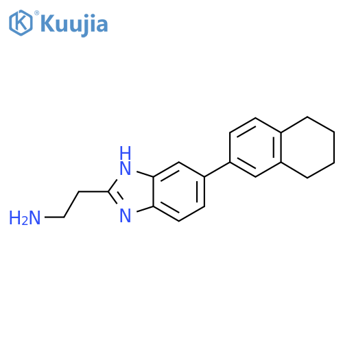 2-5-(5,6,7,8-tetrahydronaphthalen-2-yl)-1H-1,3-benzodiazol-2-ylethan-1-amine structure