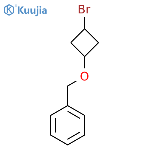 rac-{(1s,3s)-3-bromocyclobutoxymethyl}benzene, cis structure