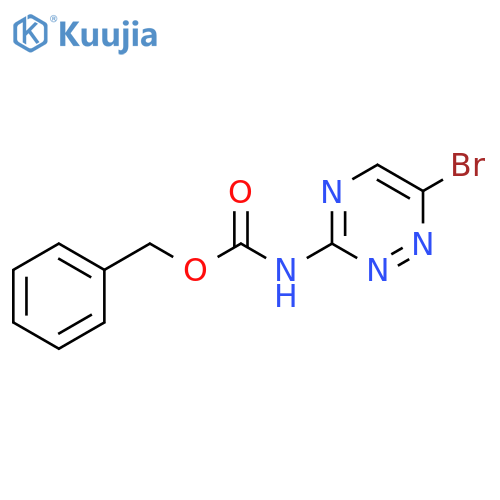 benzyl N-(6-bromo-1,2,4-triazin-3-yl)carbamate structure
