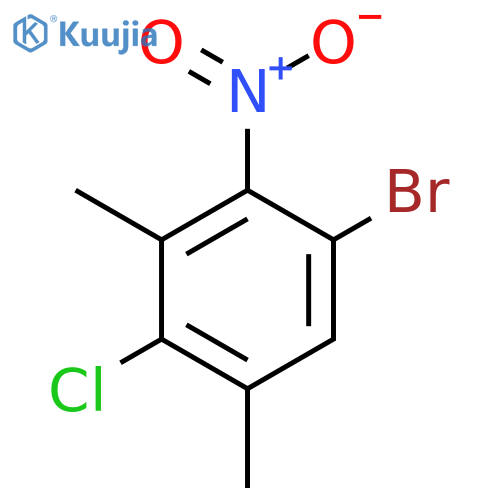 1-Bromo-4-chloro-3,5-dimethyl-2-nitrobenzene structure