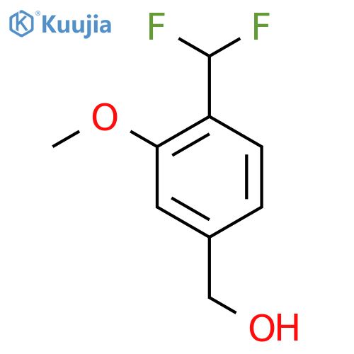 4-(difluoromethyl)-3-methoxyphenylmethanol structure