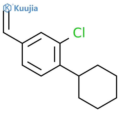 2-Chloro-1-cyclohexyl-4-vinylbenzene structure