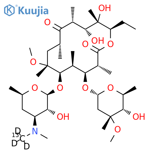 [N-methyl-13C,2H3]-Clarithromycin structure