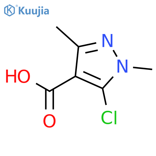 5-Chloro-1,3-dimethyl-1H-pyrazole-4-carboxylic acid structure