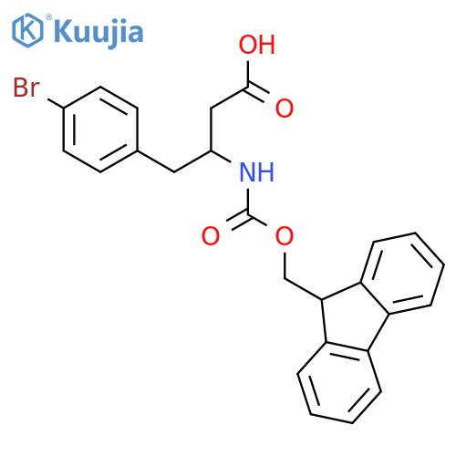 Fmoc-(S)-3-amino-4-(4-bromo-phenyl)-butyric acid structure