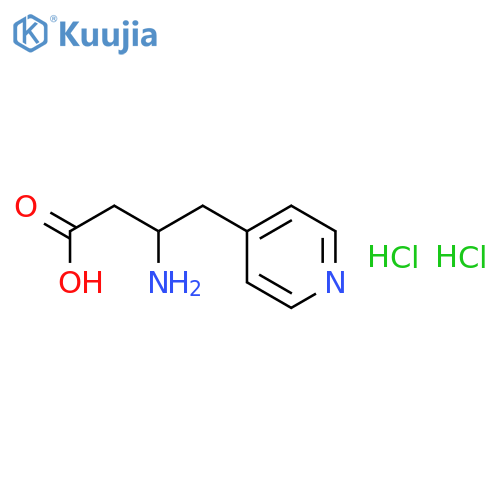 (S)-3-Amino-4-(pyridin-4-yl)butanoic acid dihydrochloride structure