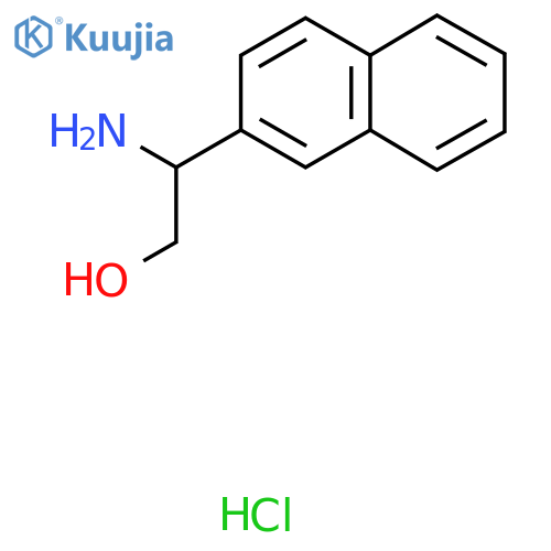 2-Amino-2-(naphthalen-2-yl)ethan-1-ol hydrochloride structure