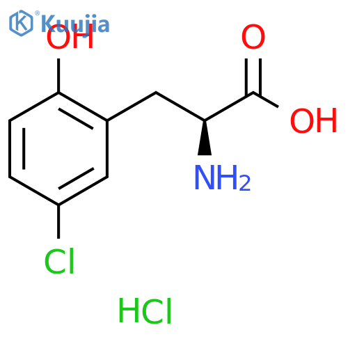(S)-2-Amino-3-(5-chloro-2-hydroxyphenyl)propanoic acid hydrochloride structure