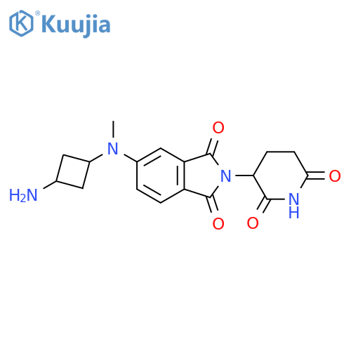 5-(3-aminocyclobutyl)(methyl)amino-2-(2,6-dioxopiperidin-3-yl)-2,3-dihydro-1H-isoindole-1,3-dione structure
