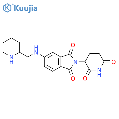 2-(2,6-dioxopiperidin-3-yl)-5-{(piperidin-2-yl)methylamino}-2,3-dihydro-1H-isoindole-1,3-dione structure