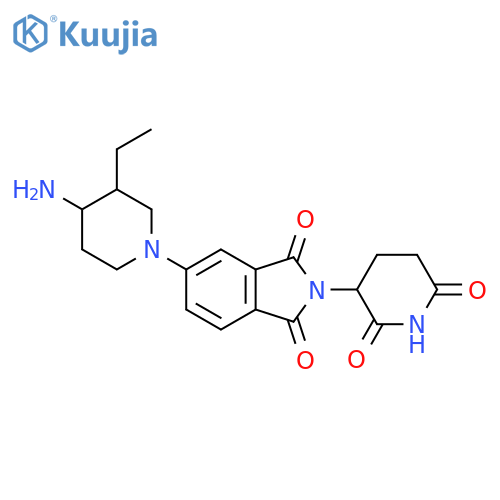 5-(4-amino-3-ethylpiperidin-1-yl)-2-(2,6-dioxopiperidin-3-yl)-2,3-dihydro-1H-isoindole-1,3-dione structure