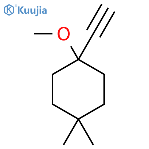 1-Ethynyl-1-methoxy-4,4-dimethylcyclohexane structure