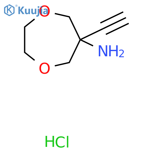 6-Ethynyl-1,4-dioxepan-6-amine hydrochloride structure