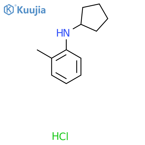 N-cyclopentyl-2-methylaniline hydrochloride structure