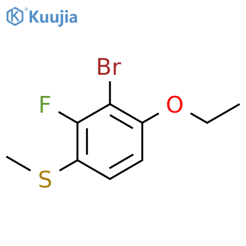 (3-Bromo-4-ethoxy-2-fluorophenyl)(methyl)sulfane structure