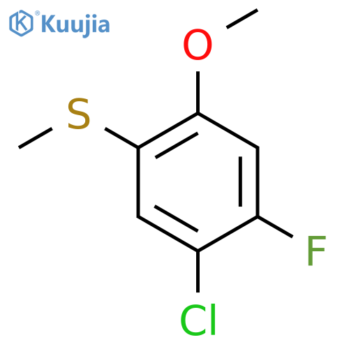 (5-Chloro-4-fluoro-2-methoxyphenyl)(methyl)sulfane structure