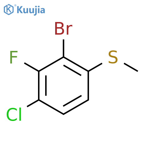 (2-Bromo-4-chloro-3-fluorophenyl)(methyl)sulfane structure