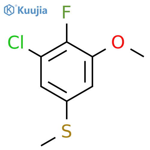 (3-Chloro-4-fluoro-5-methoxyphenyl)(methyl)sulfane structure