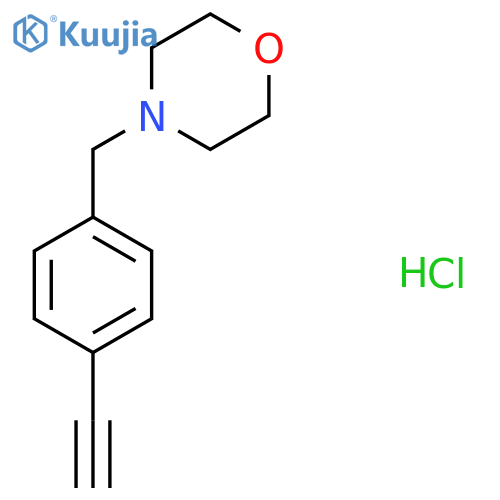 4-[(4-Ethynylphenyl)methyl]morpholine hydrochloride structure