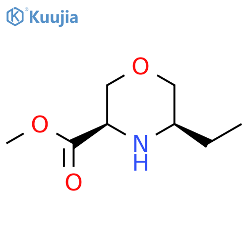 methyl (3R,5R)-5-ethylmorpholine-3-carboxylate structure