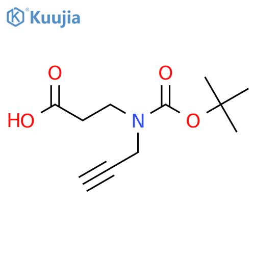 3-{(tert-butoxy)carbonyl(prop-2-yn-1-yl)amino}propanoic acid structure