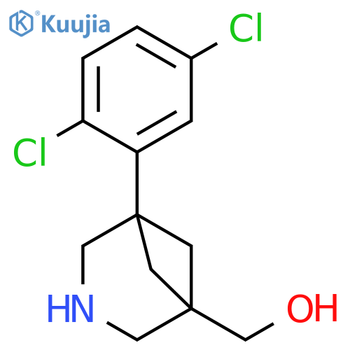 3-Azabicyclo[3.1.1]heptane-1-methanol, 5-(2,5-dichlorophenyl)- structure