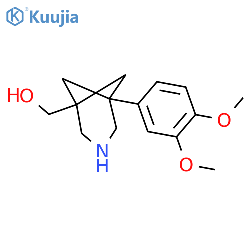 [5-(3,4-Dimethoxyphenyl)-3-azabicyclo[3.1.1]heptan-1-yl]methanol structure