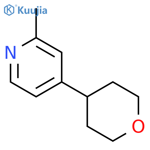 2-Methyl-4-(tetrahydro-2H-pyran-4-yl)pyridine structure