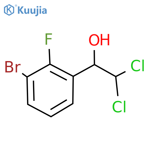 1-(3-Bromo-2-fluorophenyl)-2,2-dichloroethanol structure