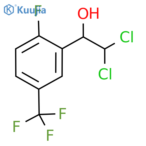 2,2-Dichloro-1-(2-fluoro-5-(trifluoromethyl)phenyl)ethanol structure