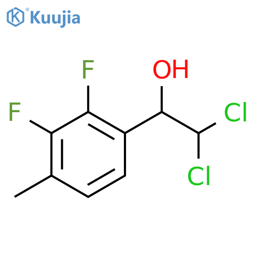 2,2-Dichloro-1-(2,3-difluoro-4-methylphenyl)ethanol structure