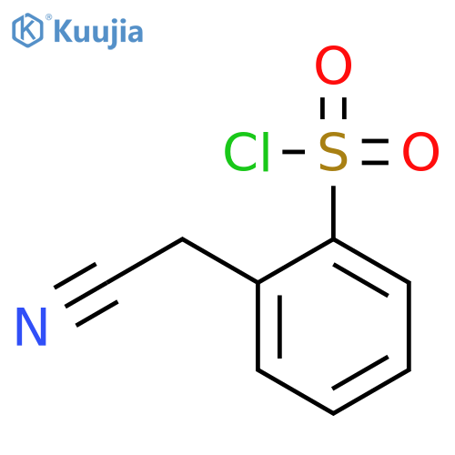 2-(cyanomethyl)benzene-1-sulfonyl chloride structure