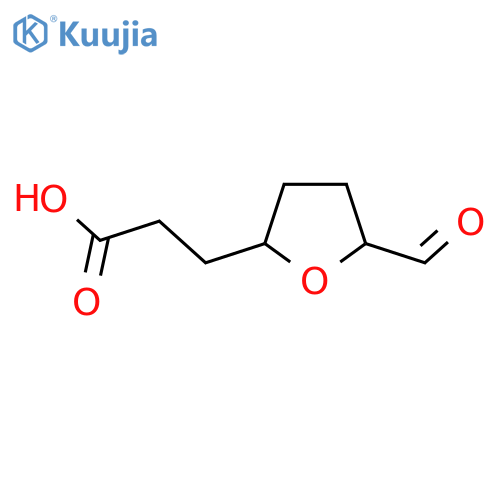 3-(5-Formyloxolan-2-yl)propanoic acid structure