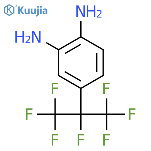 4-(heptafluoropropan-2-yl)benzene-1,2-diamine structure
