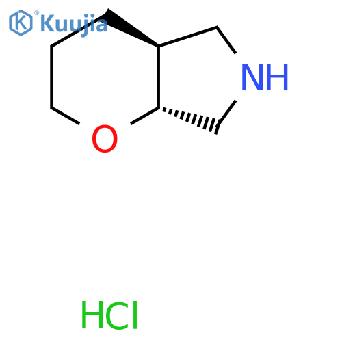 rac-(4aR,7aS)-octahydropyrano[2,3-c]pyrrole hydrochloride structure