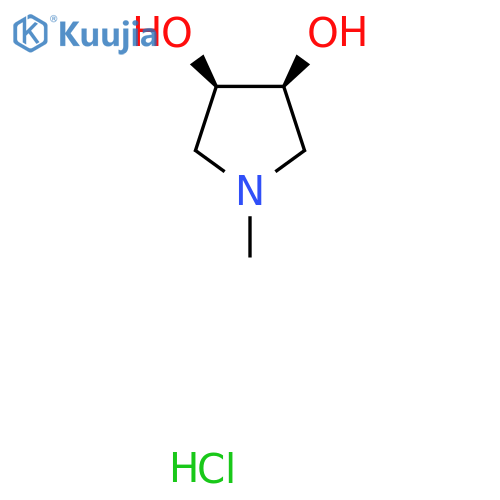 (3R,4S)-1-methylpyrrolidine-3,4-diol hydrochloride structure