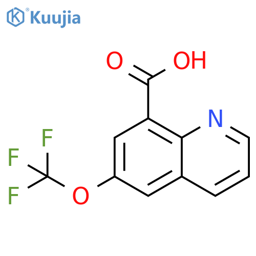 8-Quinolinecarboxylic acid, 6-(trifluoromethoxy)- structure