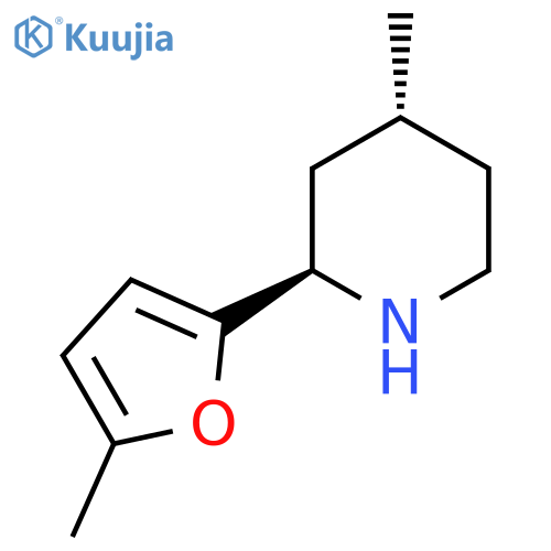 (2R,4R)-4-Methyl-2-(5-methylfuran-2-yl)piperidine structure
