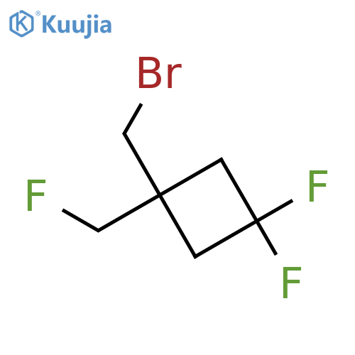 1-(Bromomethyl)-3,3-difluoro-1-(fluoromethyl)cyclobutane structure