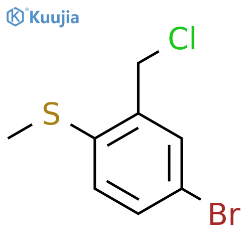 4-Bromo-2-(chloromethyl)-1-(methylsulfanyl)benzene structure