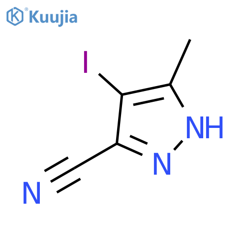 4-Iodo-5-methyl-1H-pyrazole-3-carbonitrile structure