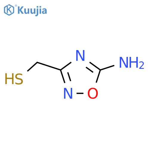 (5-Amino-1,2,4-oxadiazol-3-yl)methanethiol structure